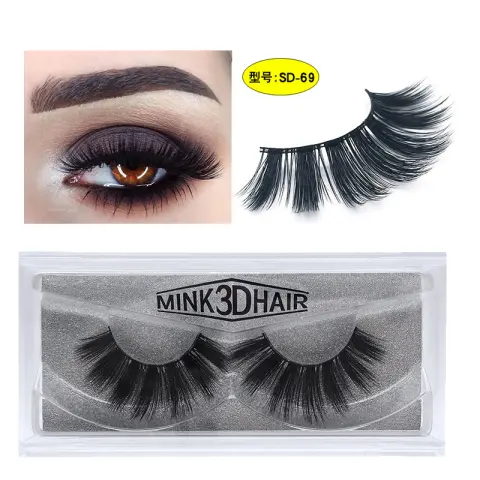 SD Exaggerated Mink Eyelashes 3D Stereo 25 Dense False