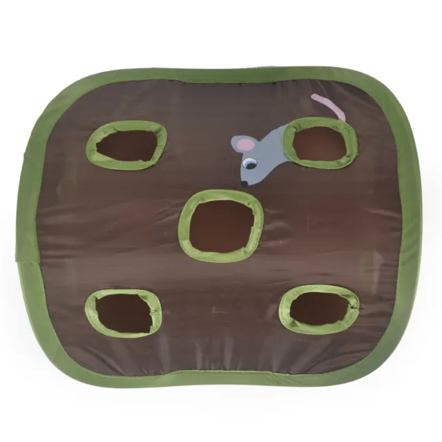 Pet Puzzle Nine hole Mouse Hole Bell Ball Cat Interactive Toy Cat Hide And Seek Channel 31X32X11Cm - Shop at LoveMi