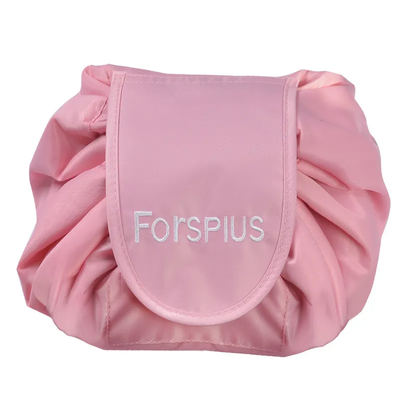 Waterproof Multifunctional Travel Storage Bag Cosmetic Bag Drawstring Travel Storage Makeup Bag Portable Waterproof Toiletry Organiser - Pink