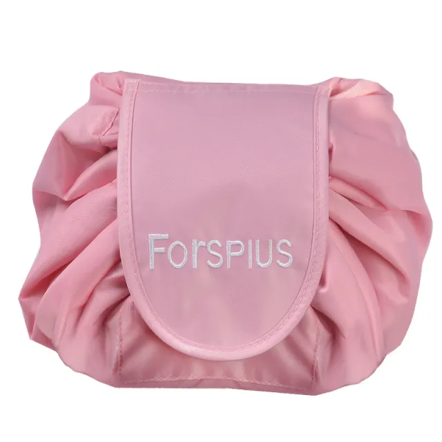 Waterproof Multifunctional Travel Storage Bag Cosmetic Bag Drawstring Travel Storage Makeup Bag Portable Waterproof Toiletry Organizer Pink - Shop at LoveMi