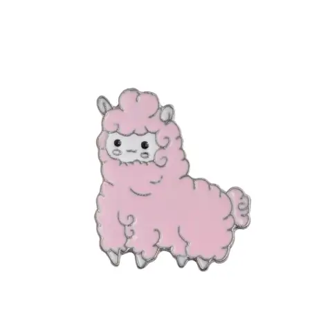 QIHE JEWELRY Alpaca Pin Sheep Brooches Cartoon Brooch Badges
