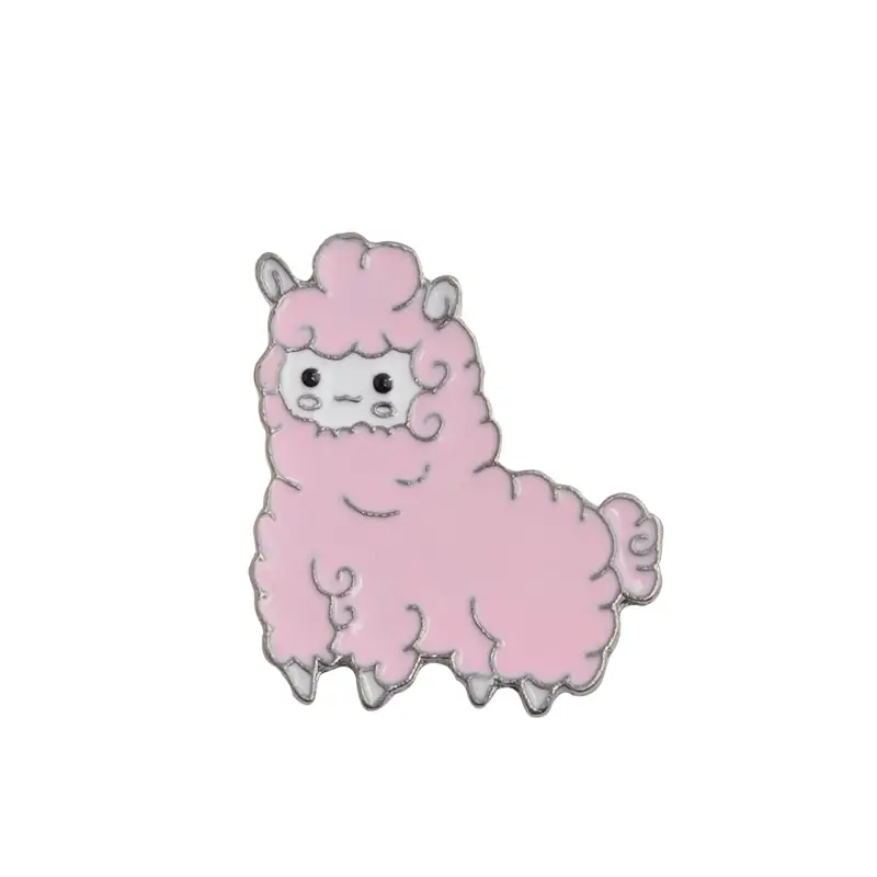 QIHE JEWELRY Alpaca Pin Sheep Brooches Cartoon Brooch Badges