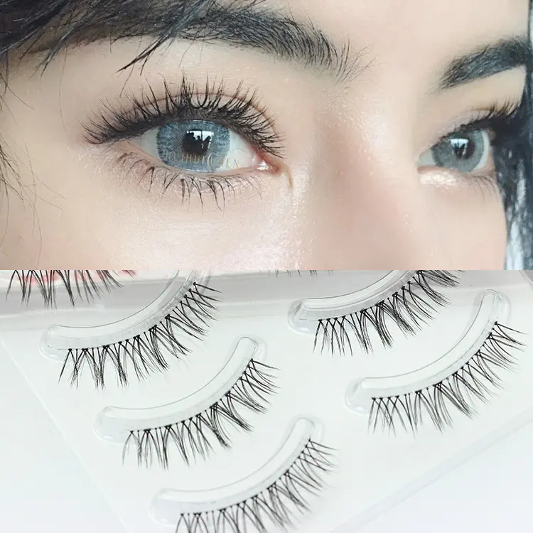 Short Cross-cut Half-eye Curling Eyelashes