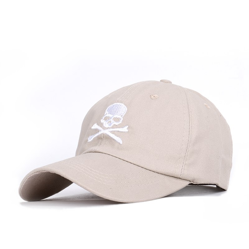 New Fashion Skull Embroidery BaseballCap Danger Sign Hip Hop Hat Spring Man Woman Cotton Sports Black Bone ASTROWOR Unisex