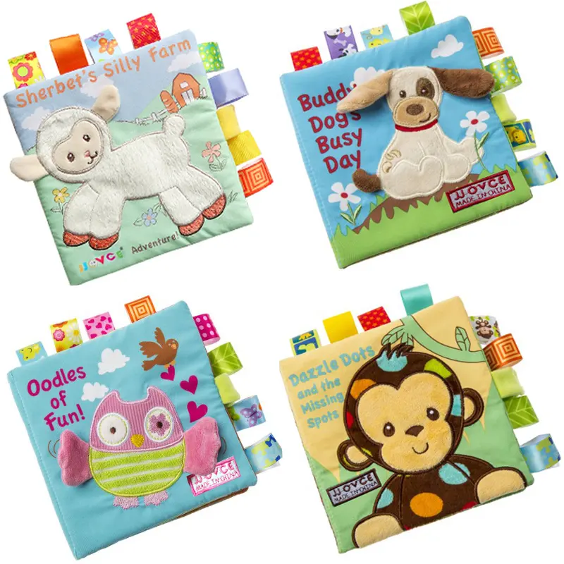 Animal Embroidery Books Puzzle Stereoscopic Baby Can't Tear Broken