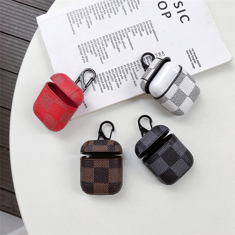 Auriculares Bluetooth inalámbricos con funda de cuero y gancho antiloss segunda generación