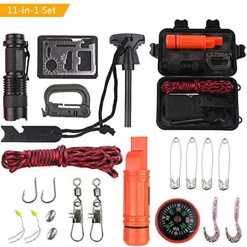 Outdoor Travel SOS Equipment Adventure Survival Tool Set Multifunction