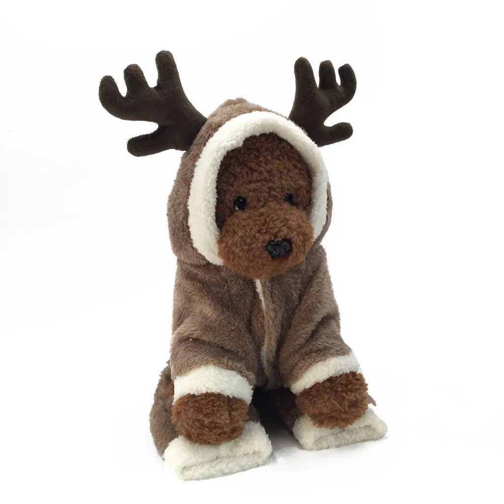 Elk Christmas Dog Clothes - Photo Color
