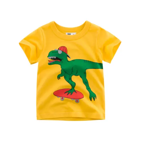 Brand Children's Clothing Summer Short-sleeved T-shirt Baby Clothes Dinosaur