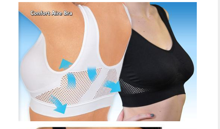 Title 3, No steel ring hollow vent hole sports bra yoga ...