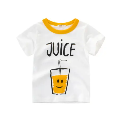 Children's Clothing Summer New Boy Short-sleeved T-shirt Baby Bottoming