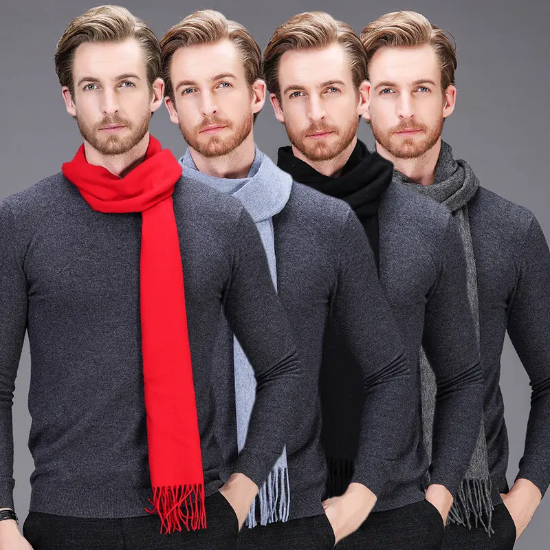 High-end Brand Winter Cashmere Scarf Men and Women