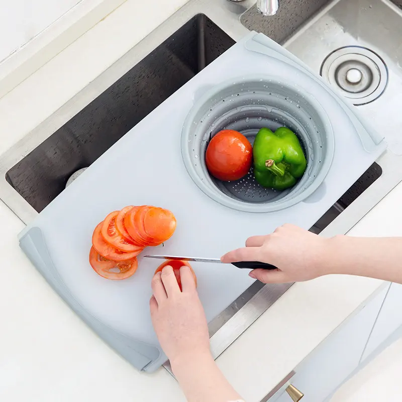 Innovative Multi-Functional 3 in 1 Chopping Board Detachable Folding