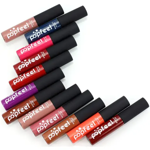 Cosmetics Matte Liquid Lip Gloss Lip Nude Orange Lasting