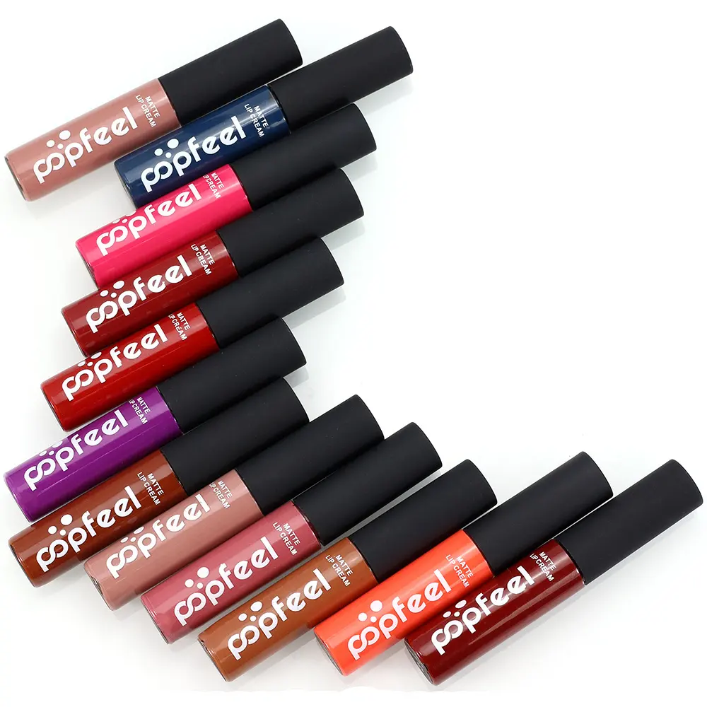 Cosmetics Matte Liquid Lip Gloss Lip Nude Orange Lasting