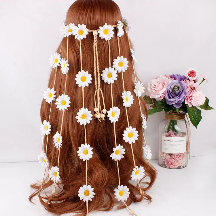 Headdress Garland Sun Flower Hair Band Headband Bohemian Ring