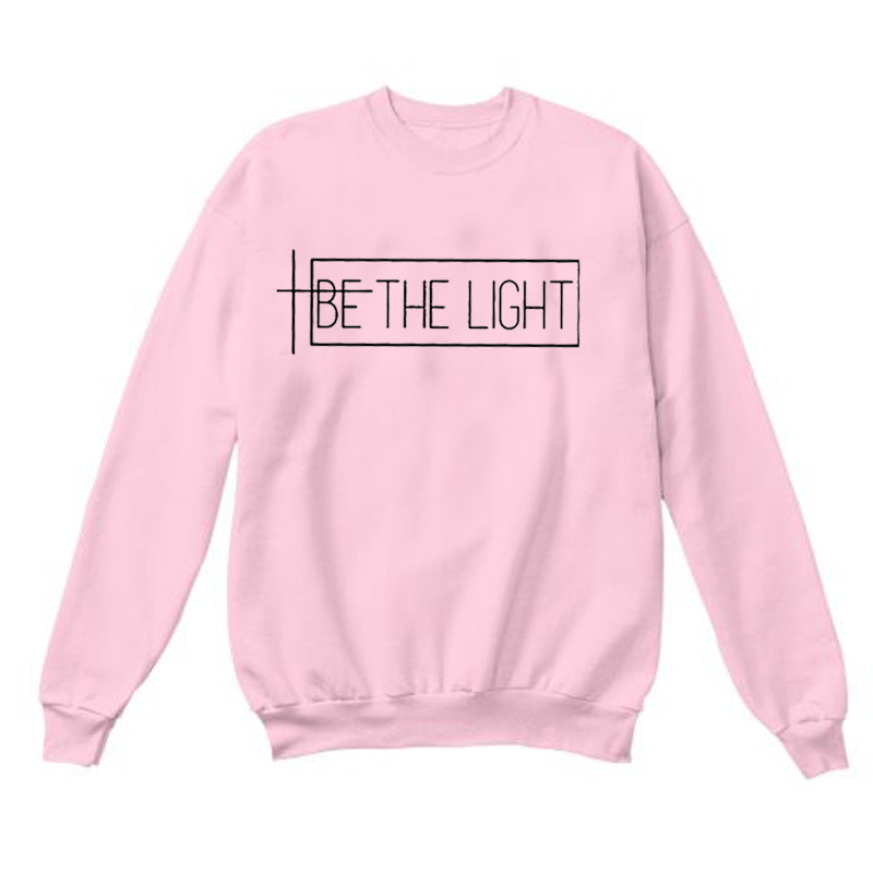 BE THE LIGHT autumn and winter letter printing street tide new sweater shirt men and women