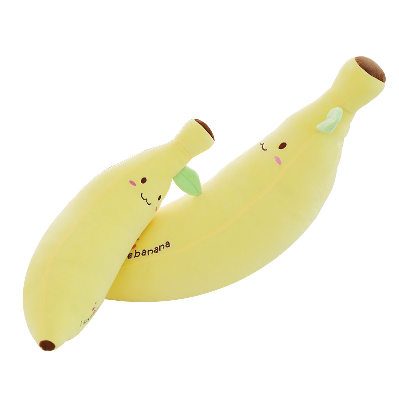 Cute banana pillow long pillow large fruit soft doll holding sleeping doll puppet