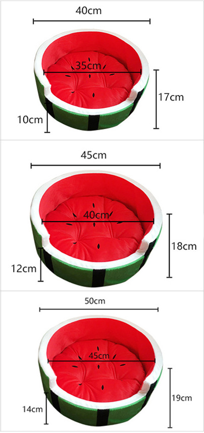 Title 1, Watermelon pet bed for cozy warmth in autumn an...