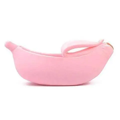 Pet House Dog Bed Banana Shape Dog House Cute Pet Kennel Nest Warm Dog Sofas Sleeping Bed Pink L - Shop at LoveMi