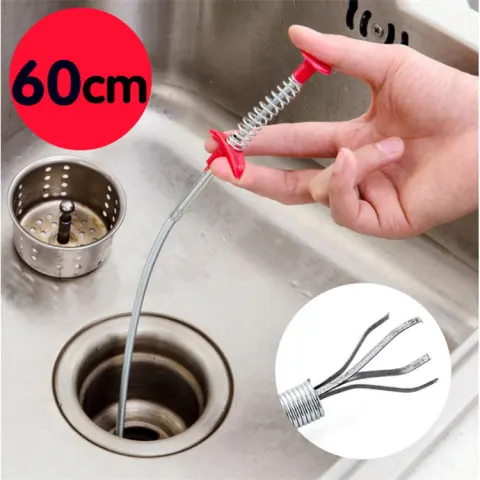 60CM Sewer Dredger Spring Pipe Dredging Tool Household Hair