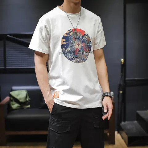 Large Size T-shirt Print