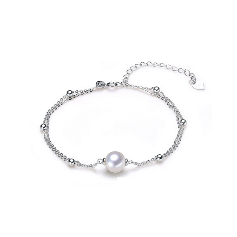 Silver Accessories White Pearl