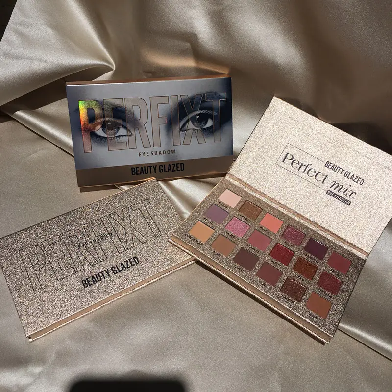 18 Color Eyeshadow Multicolor Desert Rose Tray