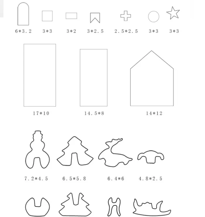 Christmas Cookie Cutter Set, Stainless Steel Gingerbread House and Holiday Shapes for Baking (8, 10 or 18 Pieces) - detail photo 1