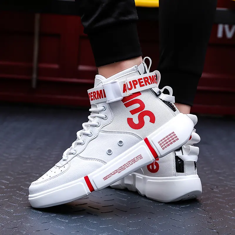 Spring and Summer High Shoes Men's Sports Large Size