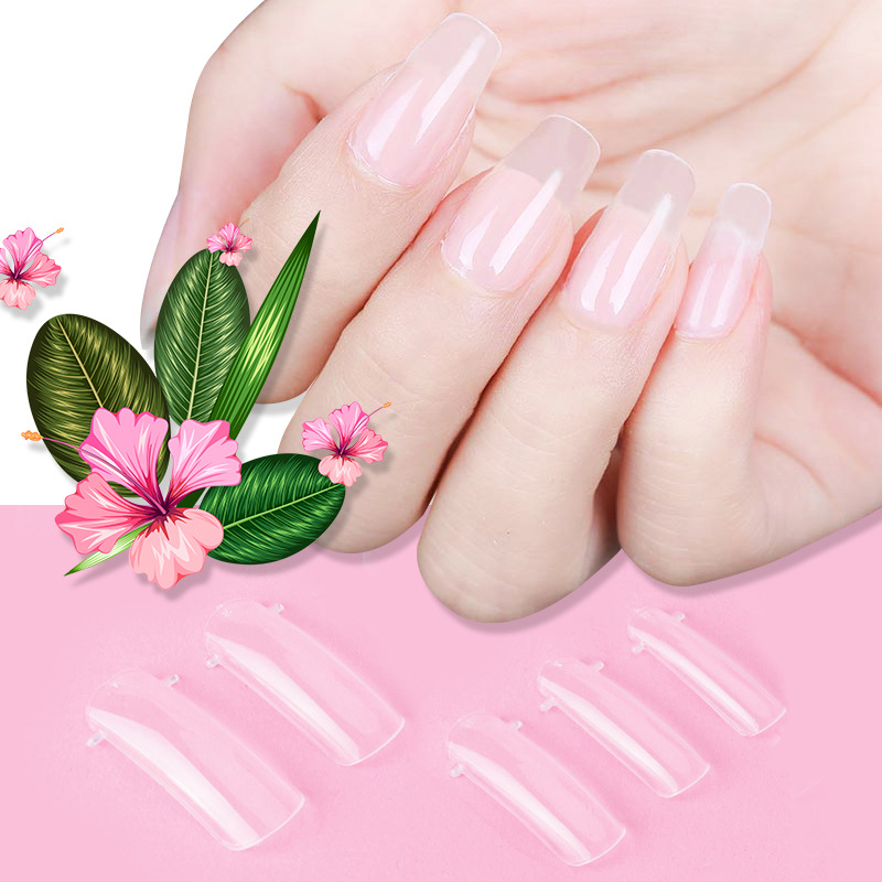 Cross-border Solid-state Extension Glue Matching Piece A Crystal Transparent False Nail 100 Piece Box Nail Extension Glue — foto 2
