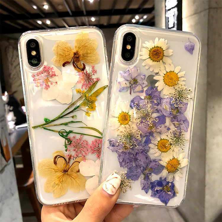 Epoxy real flower case transparent acrylic protective cover - Image 9