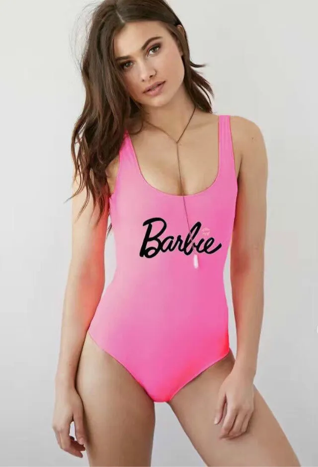 One Piece Swimsuit Stage Bar Nightclub Costume - Pink