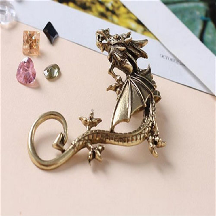 Mystical Dragon Long Ear Cuff Earring