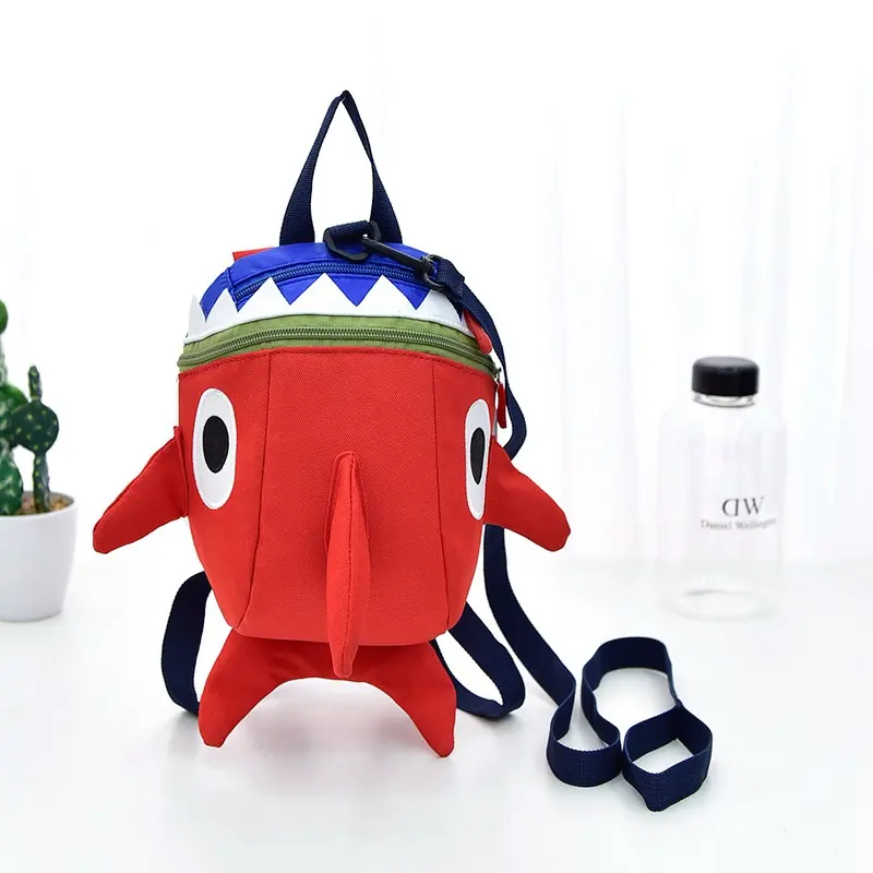 Children's Backpack Anti-lost Cartoon Shark Classic Cute Small Bag