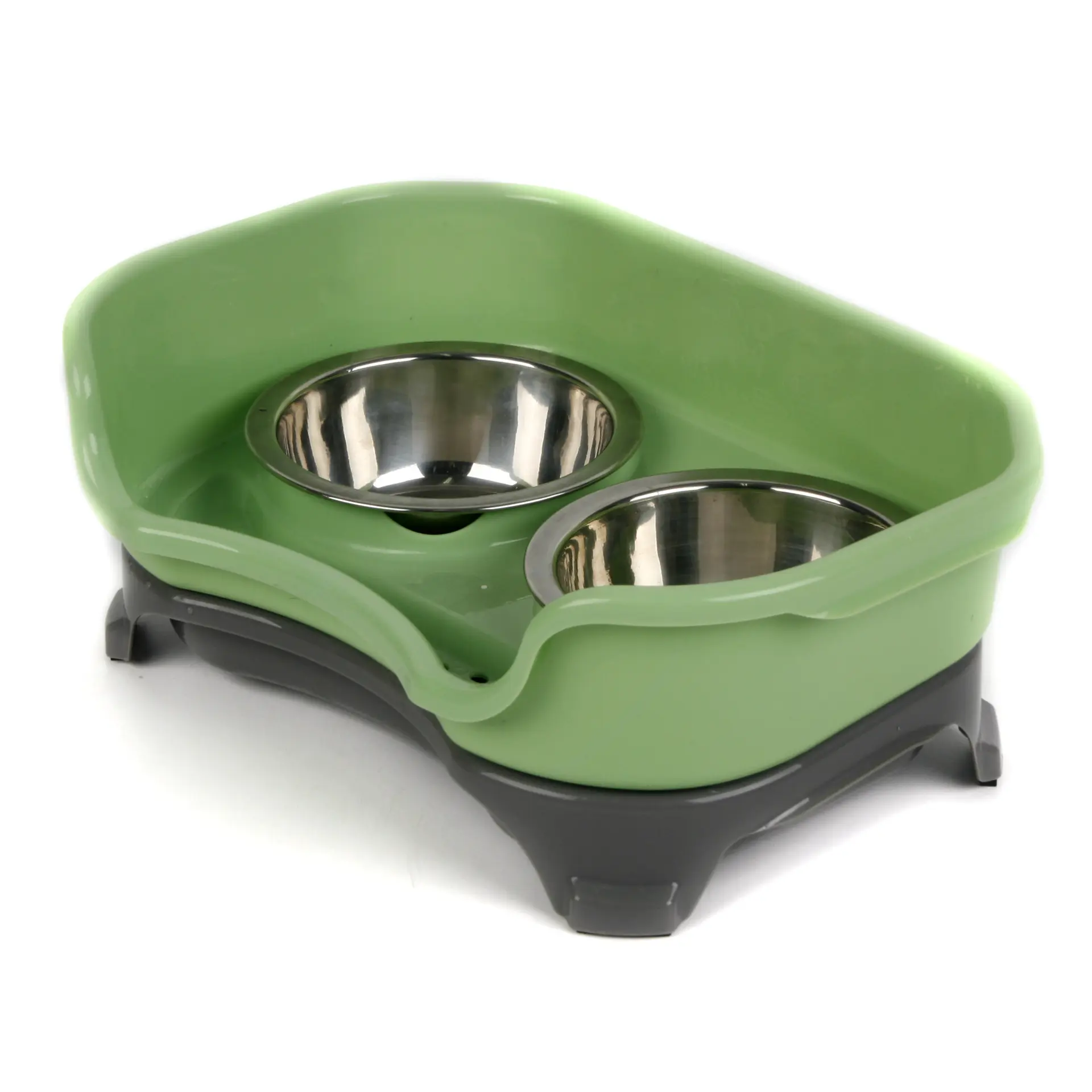 Dog bowl cat pet double basin splash-proof