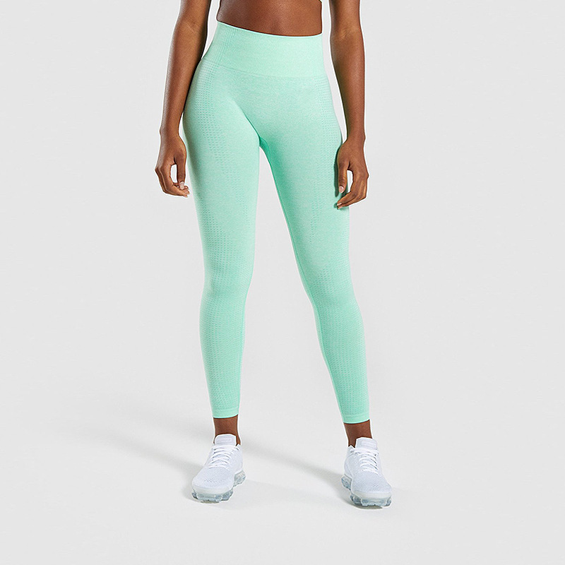 Seamless Point Nine Points Pants Yoga Fitness Pants Gradual Pants, Hip-up and Bottom-down Pants