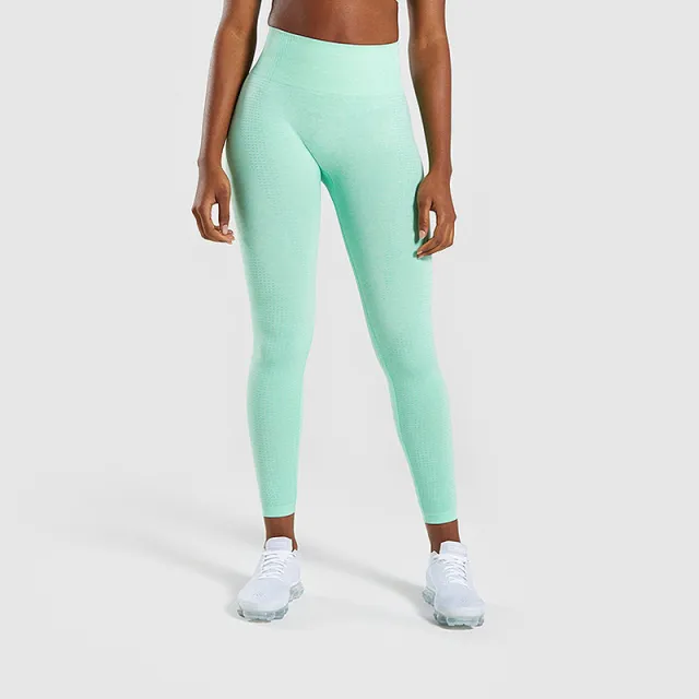 Seamless Point Nine Points Pants Yoga Fitness Pants Gradual Pants, Hip up and Bottom down Pants Green - Shop at LoveMi