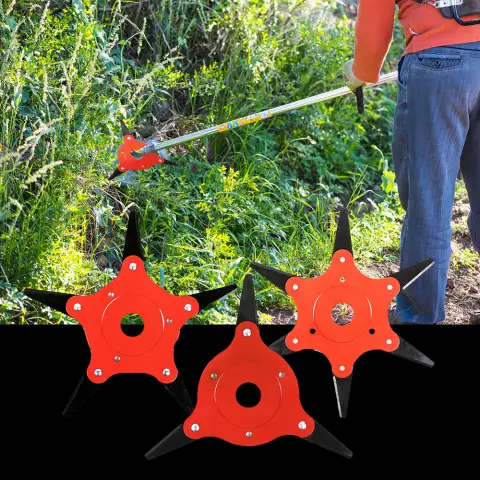 Multi-Leaf Manganese Steel Blade for Mowing Head