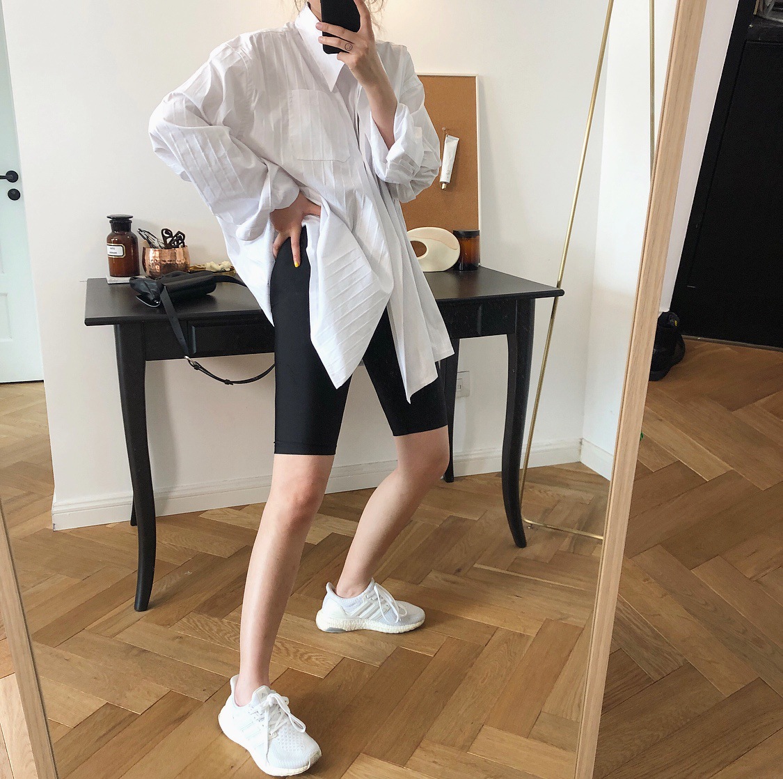 High waist elastic tight leggings slim yoga five pants pants women