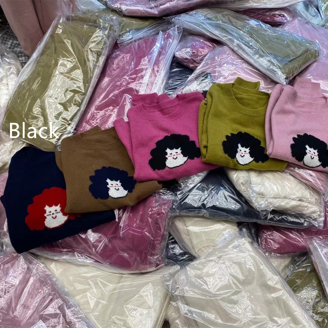 Women's Fashion Mushroom Head Girls Long Sleeve Round Neck Sweater