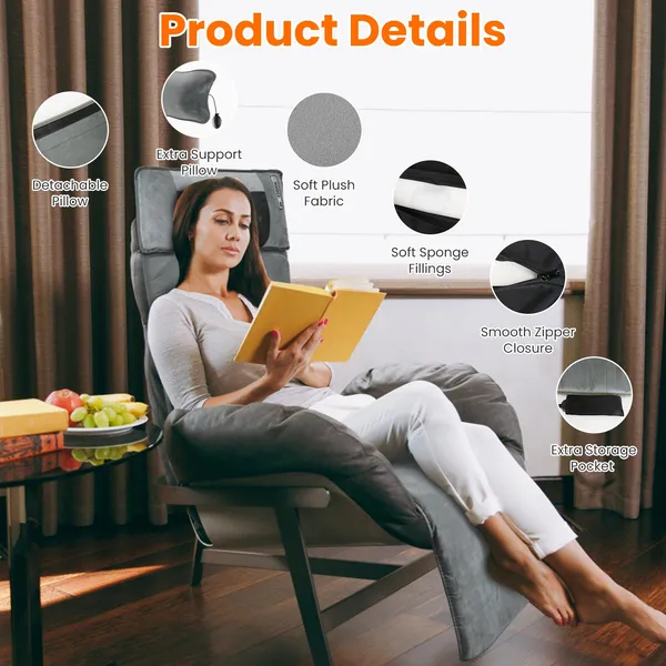 Full Body Electric Massage Mat with Heat Vibration Massage Pad β photo 8