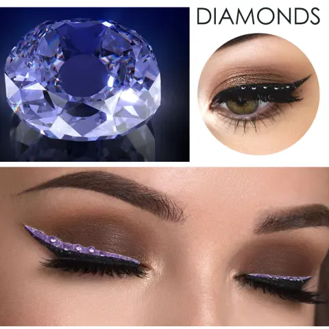 Diamond Eyeliner Sticker Waterproof Super Stage Party Nightclub