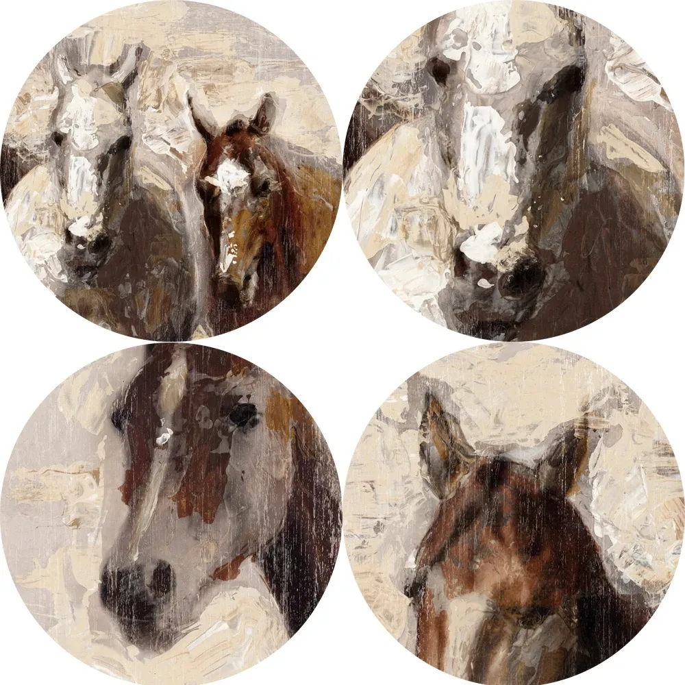 Abstract Horse Canvas Picture Wall Art Print Poster – image 4
