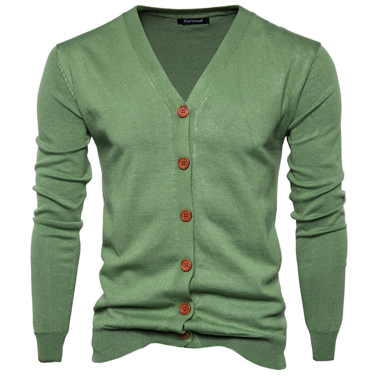 Men's autumn and winter new basic solid color base sweater sweater men's loose cardigan coat