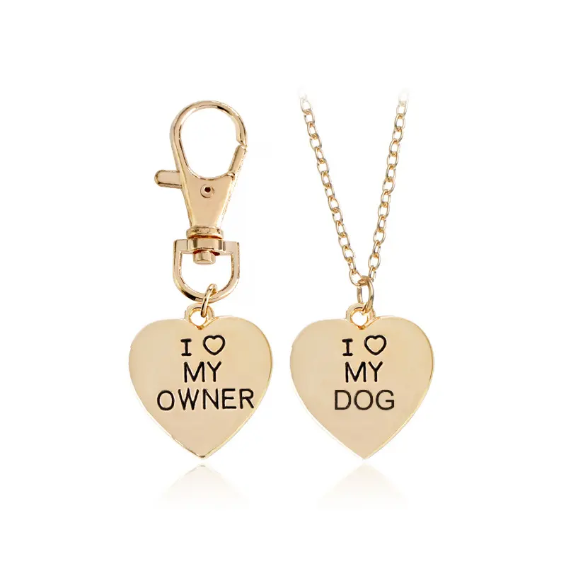 Love My OwnerI My Dog Pet Dog Bone Necklace