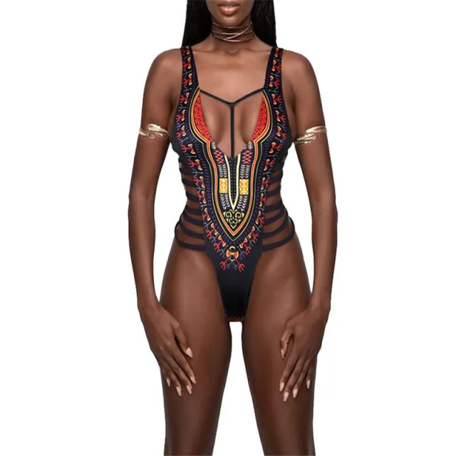 Multi striped sexy bikini Black - Shop at LoveMi