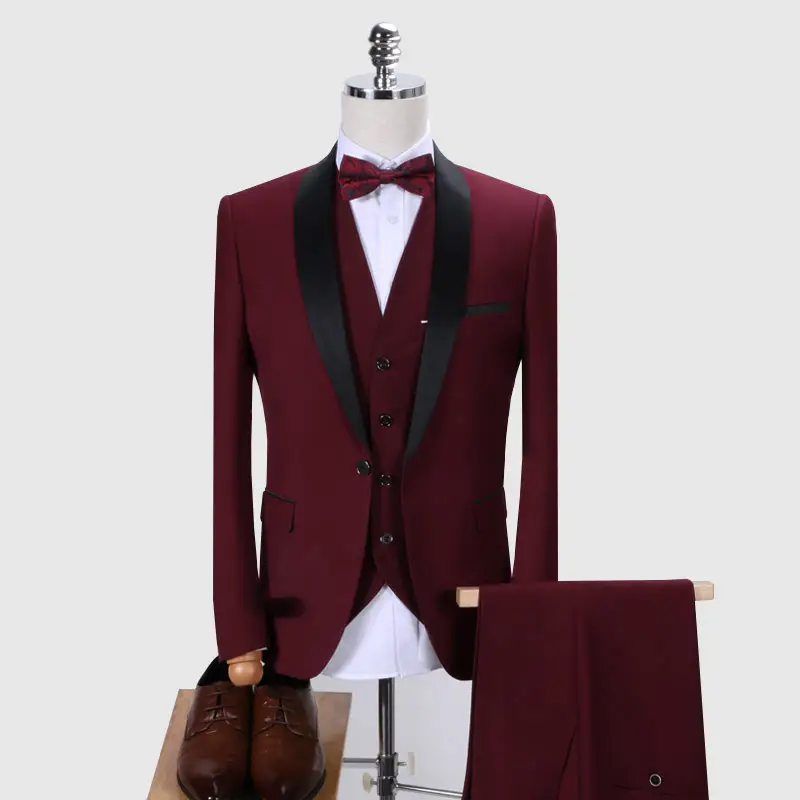 Mens Suits 3Pcs Formal Casual Slim High Quality Stylish