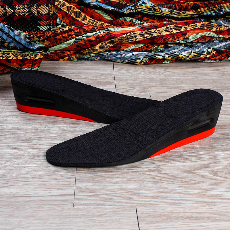 Adjustable men's and women's PU invisible heightening insole cushioning cushioning increased sports insole