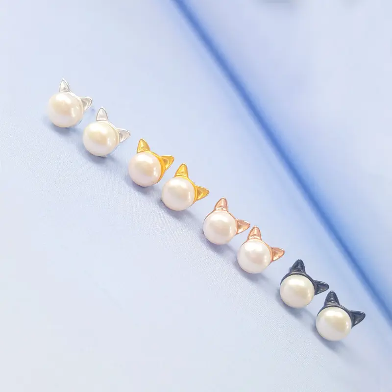 925 sterling silver natural freshwater pearl sprouting